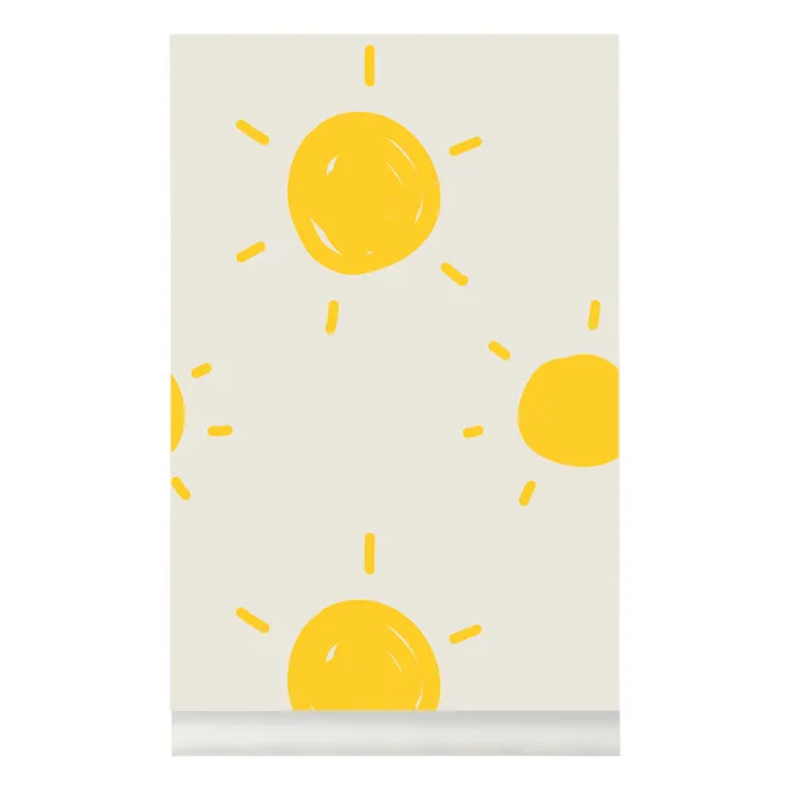 Mathilde Cabanas Papier-peint Soleils | Jaune