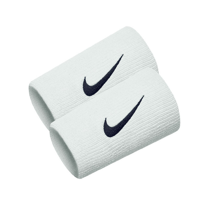 Poignets éponge Nike Taille double blanc-noir