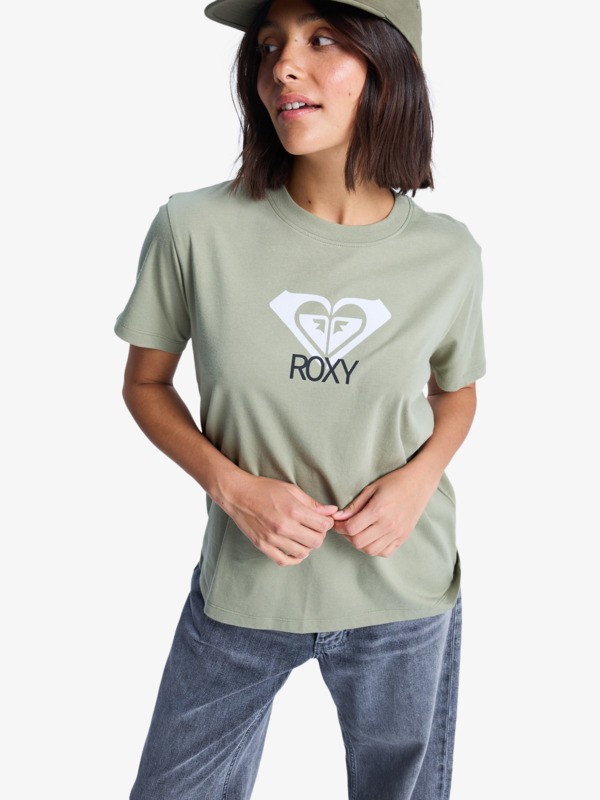 Ocean Road Art T-shirt à manches courtes Vert Femme