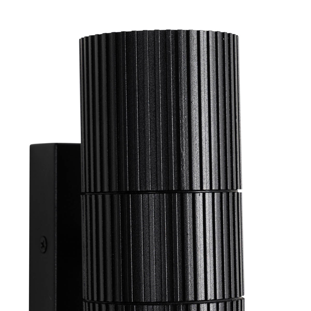 Industriële buitenwandlamp, zwart, 2-lichts, IP44 - Vigo