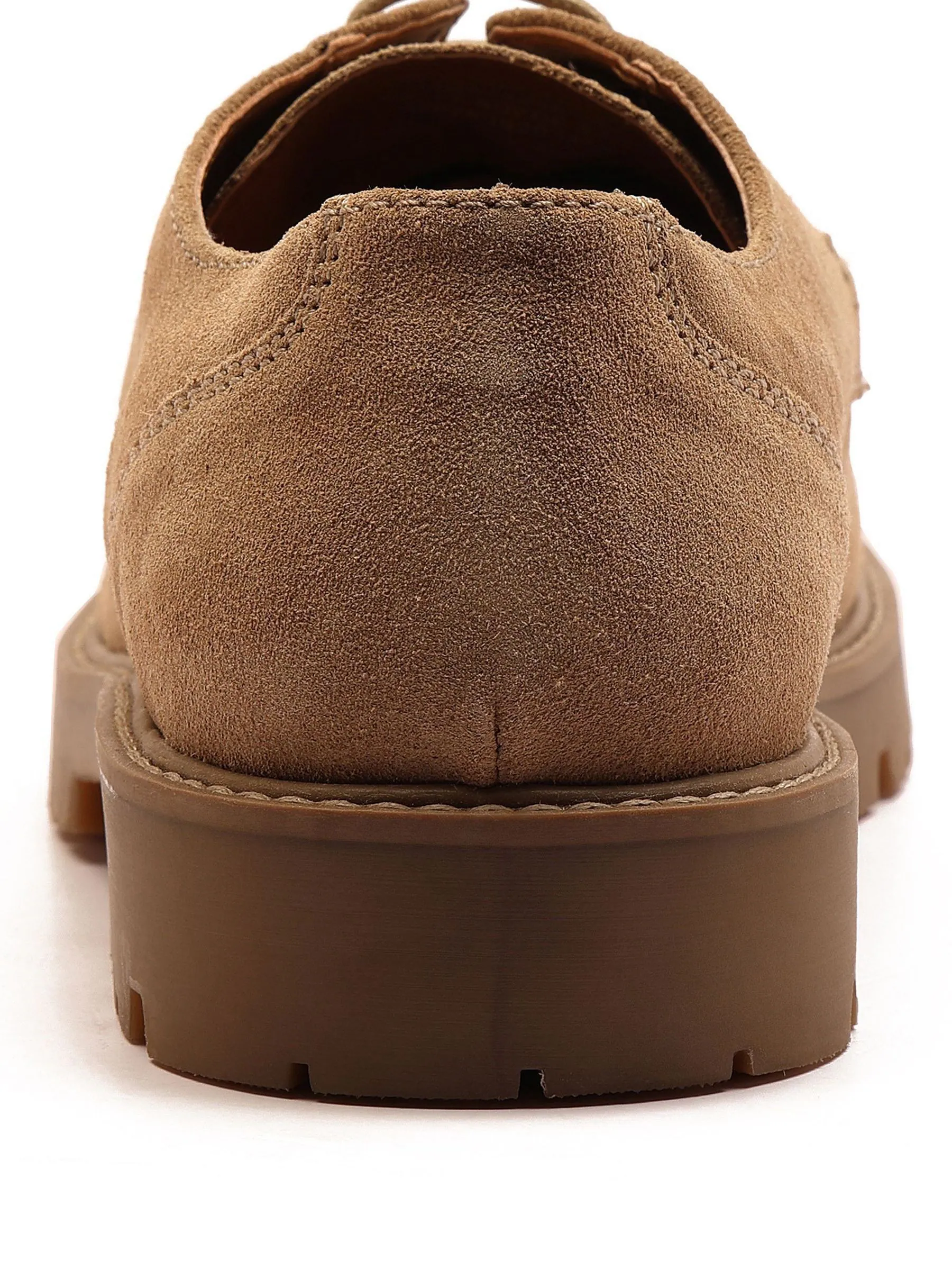 Lichtbruin - Off The Hook Harvey Suede Leather Casual Lace-Up Boat Shoes