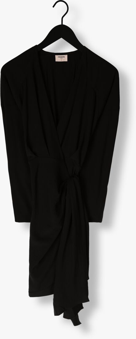 FREEBIRD zwarte freebird mini jurk wv-drape-2-pes-23-3