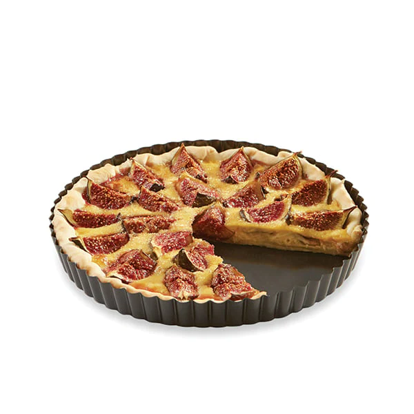 Lot moule à tarte revêtu 24,5 cm et pelle à tarte avec poussoir