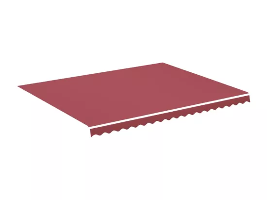 Tissu de remplacement pour auvent Bordeaux rouge 4,5x3,5 m