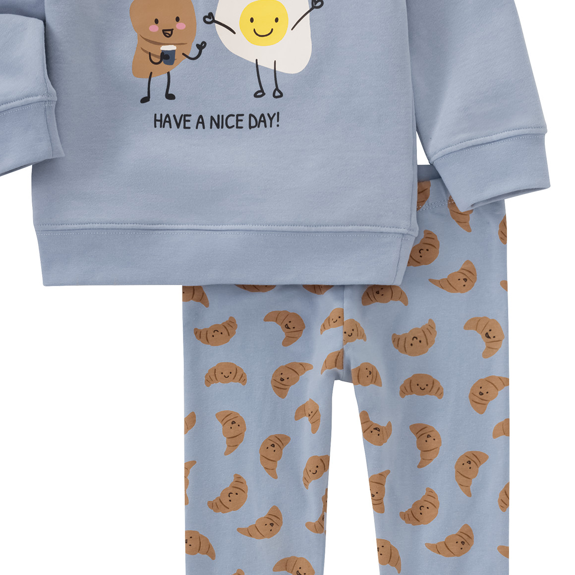 Topomini Baby Sweatshirt und Leggings im Set hellblau