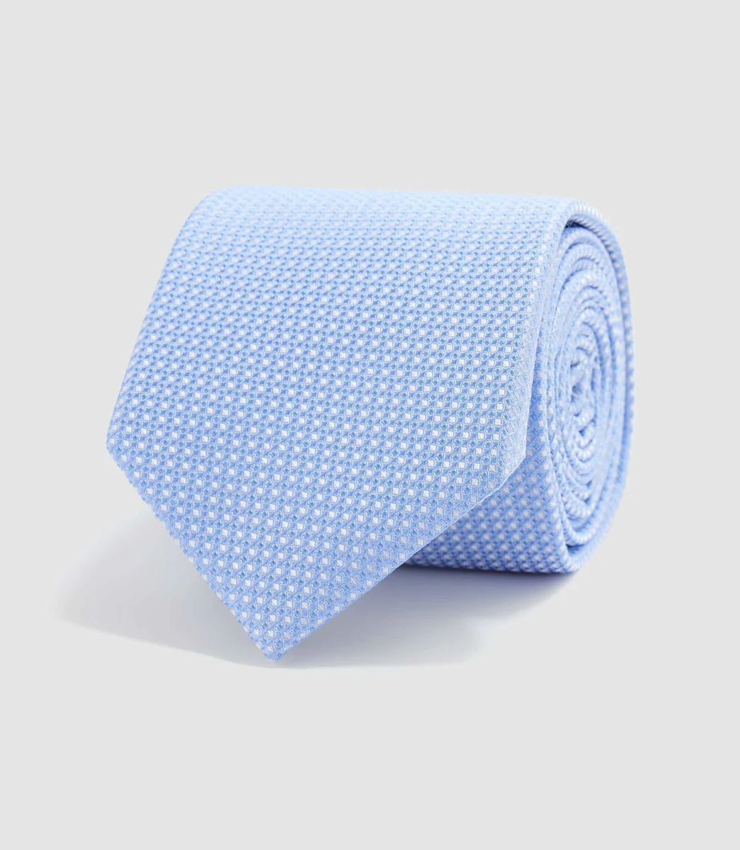Cravate 8cm bleu ciel 