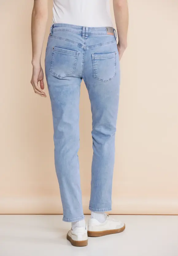 Loose Fit Jeans - authentic indigo bleached