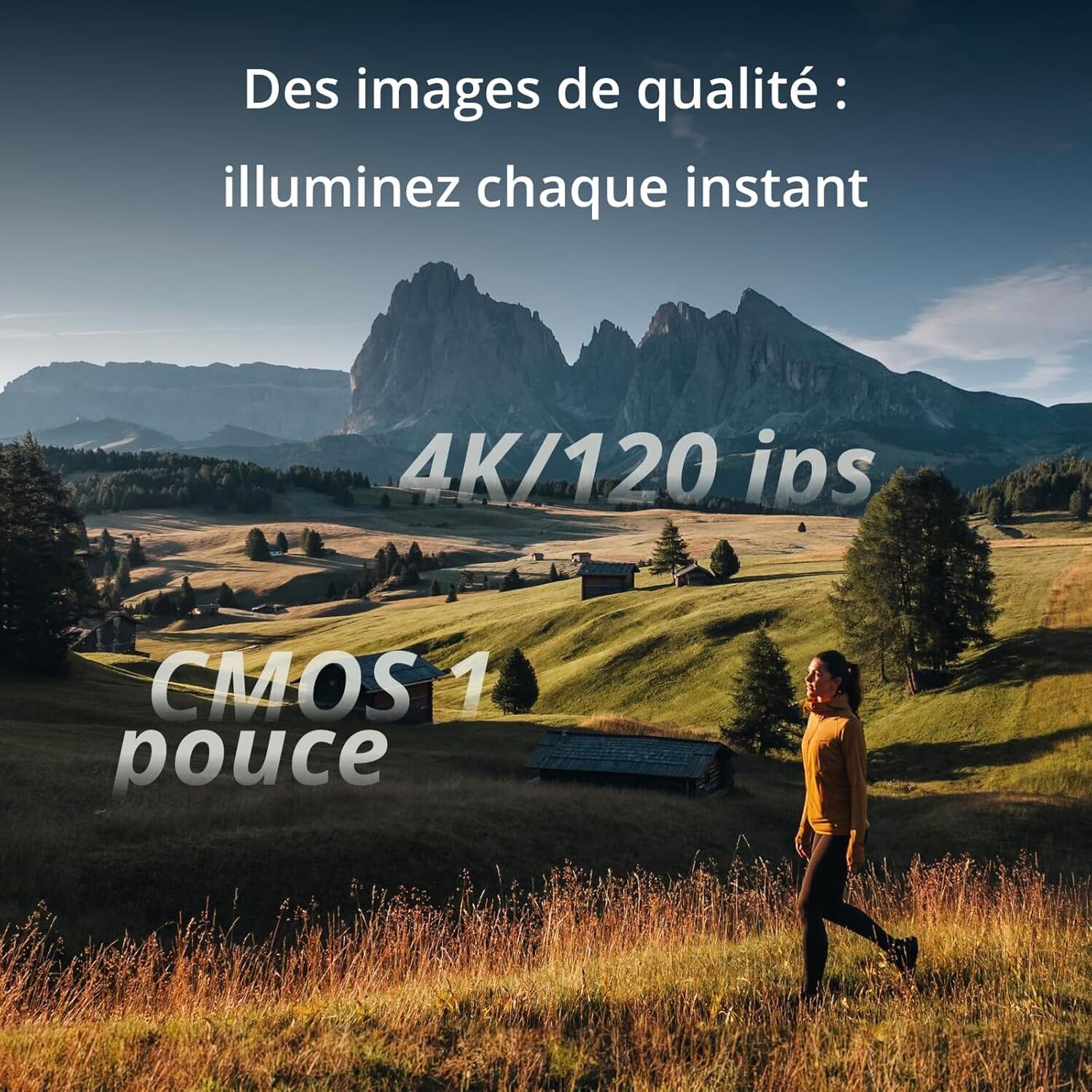 DJI Osmo Pocket 3 Créateur Bundle, camera vlog CMOS 1'' et Vidéo 4K/120 ips, digital et petite, Stabilisation à 3 axes, Suivi Facial/Objet, MAP rapide