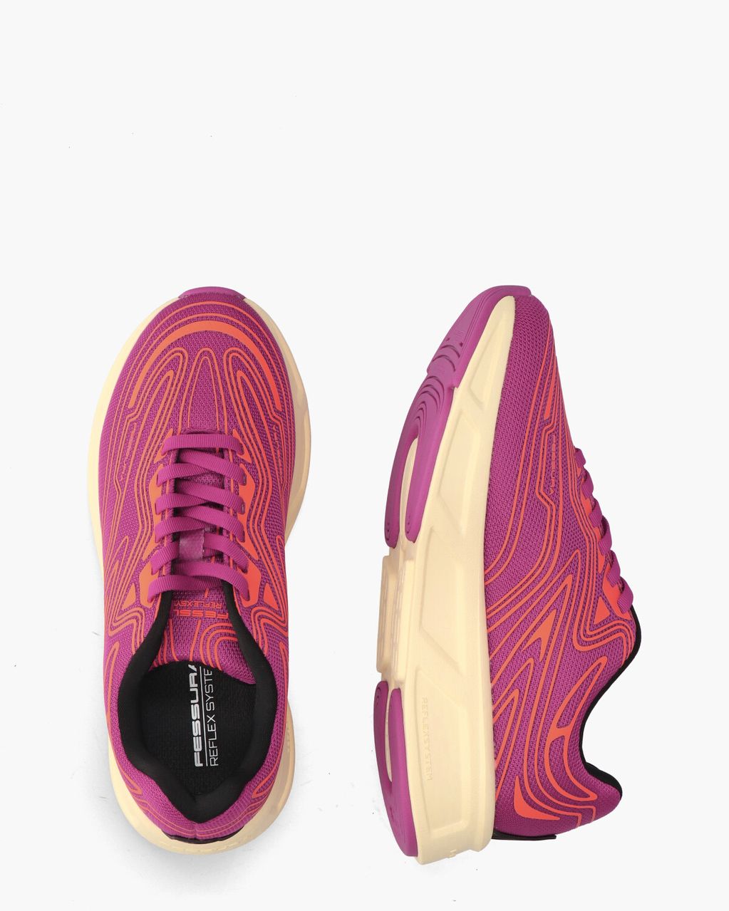 Fessura Run #01 Roze/Oranje Damessneakers
