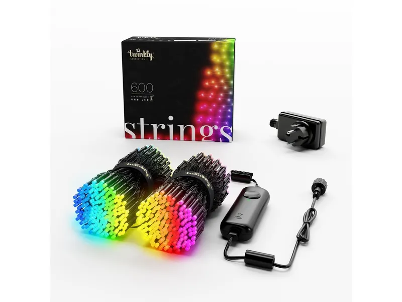 Twinkly Strings 600 LEDs Multicolor RGB - 48 meter/600 lys