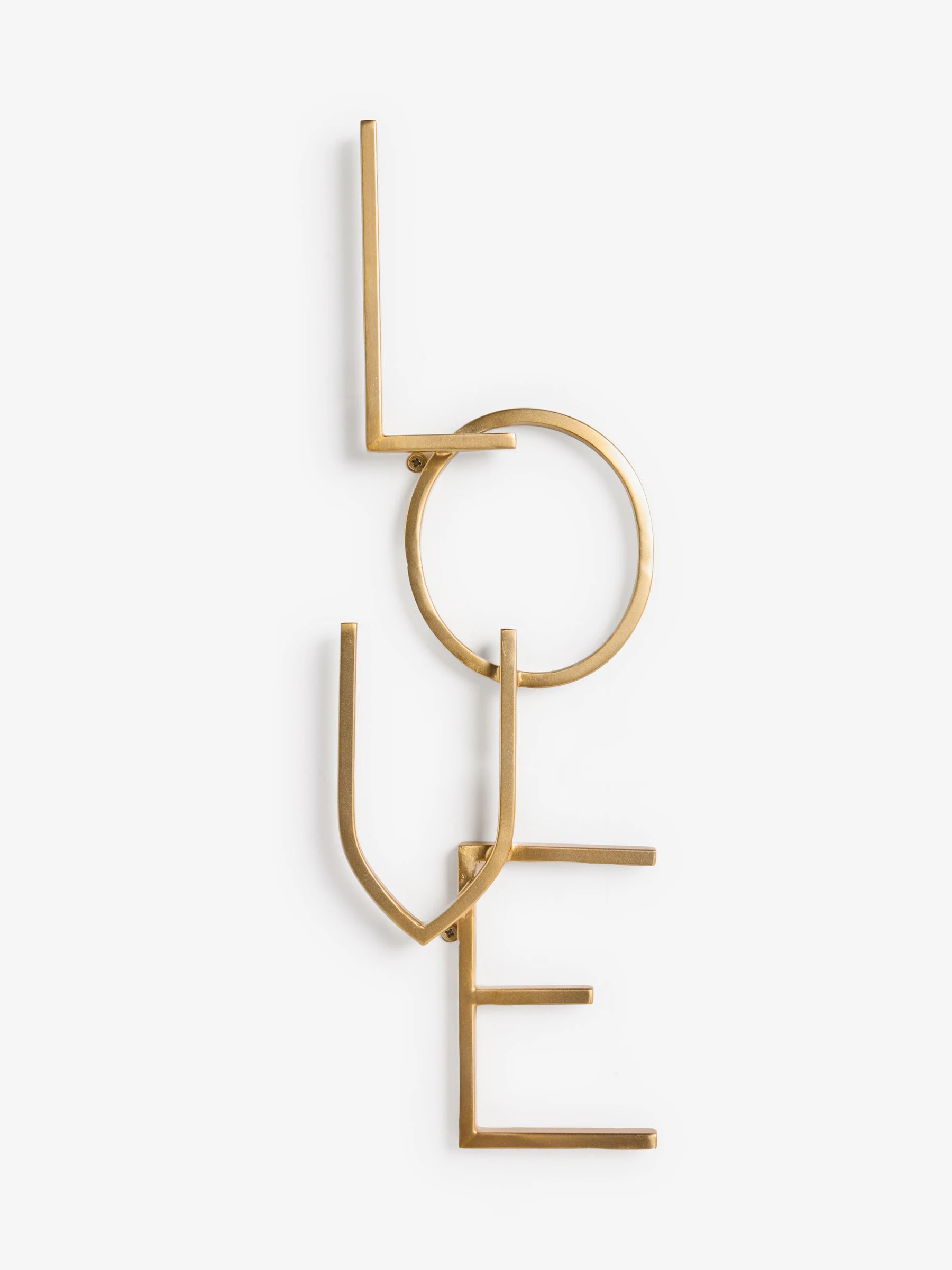 LOVE Word Metal Wall Plaque