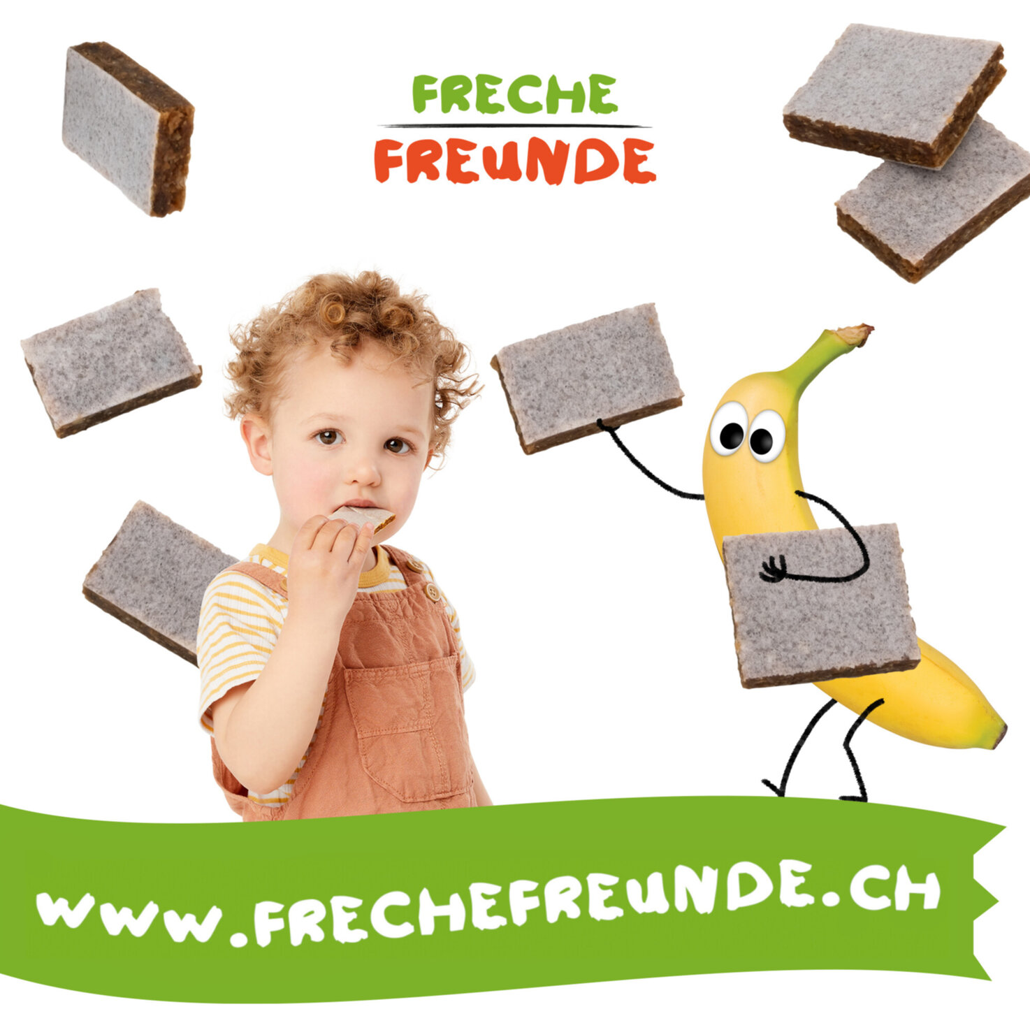 Freche Freunde Bio Riegel Banane & Kirsche 12+ Monate 4x23g