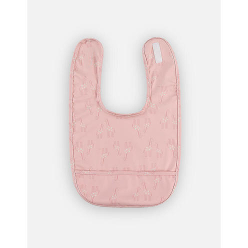 Mix & Match Bavoir toile cirée rose - NOUKIE 'S