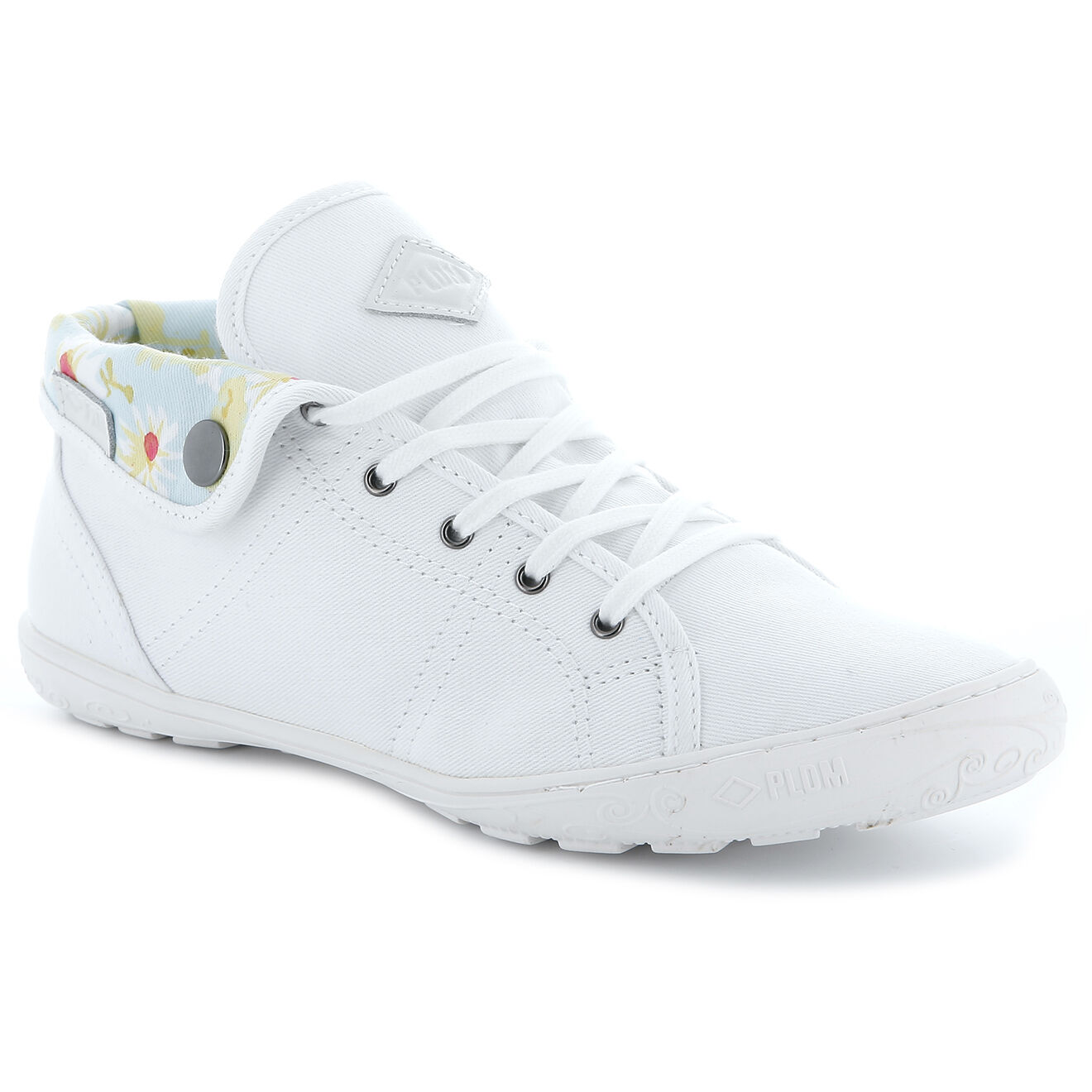 Palladium Baskets montantes en Toile Gaetane blanc/multicolore