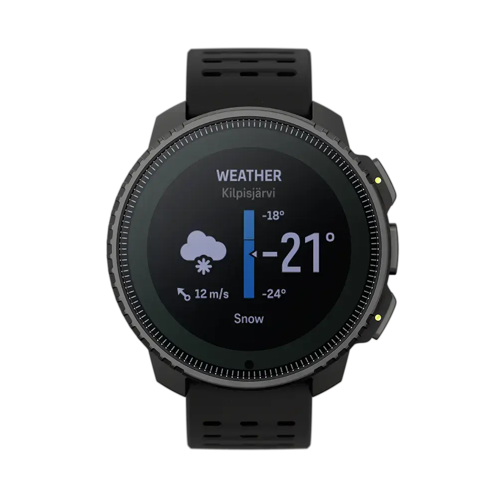 Suunto Vertical Solar Steel GPS Sporthorloge Zwart