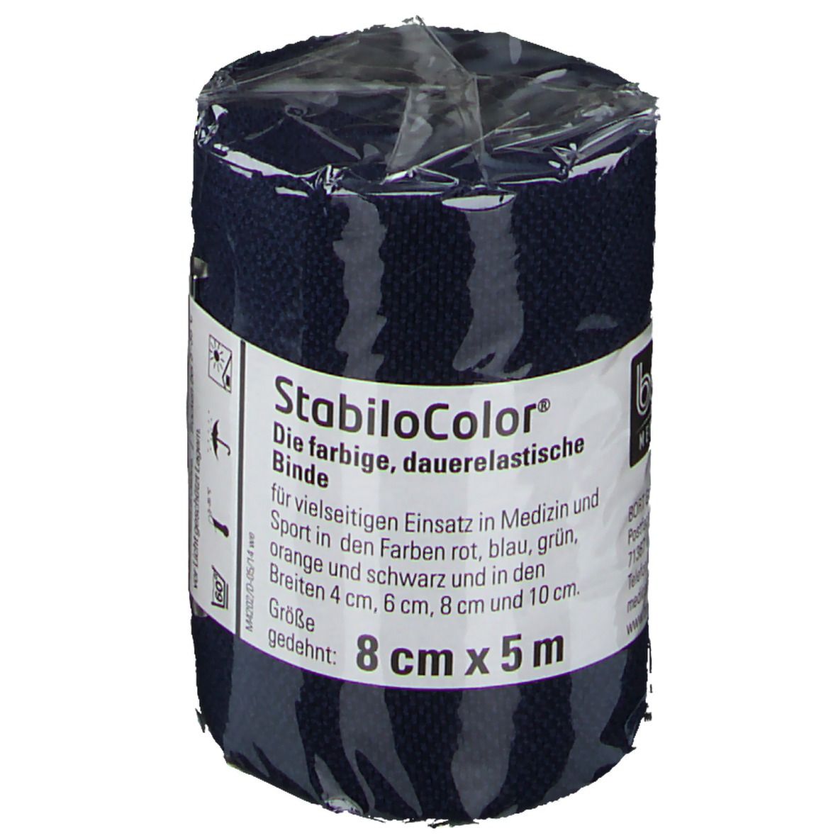 BORT StabiloColor® Binde 8 cm blau