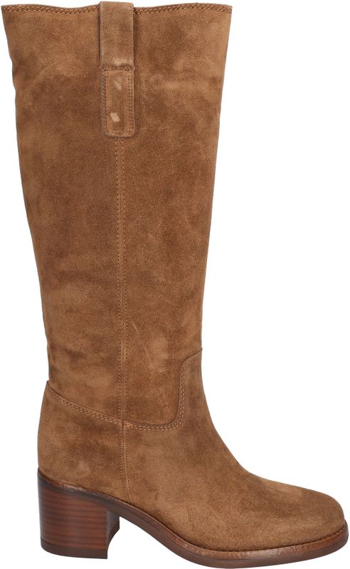 Alpe - 5354 - Lange Laars - Bruin - Suede - Blokhak 5,5 cm