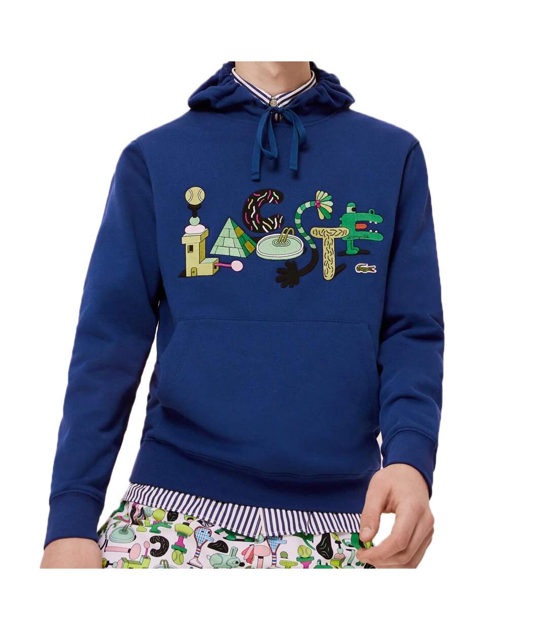 Sweat à capuche Marine Homme Lacoste SH0412