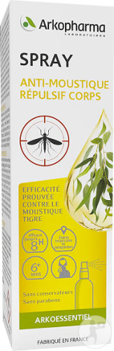 Arkopharma Arkoessentiel Spray Anti-Moustiques Répulsif Corps Flacon 60ml