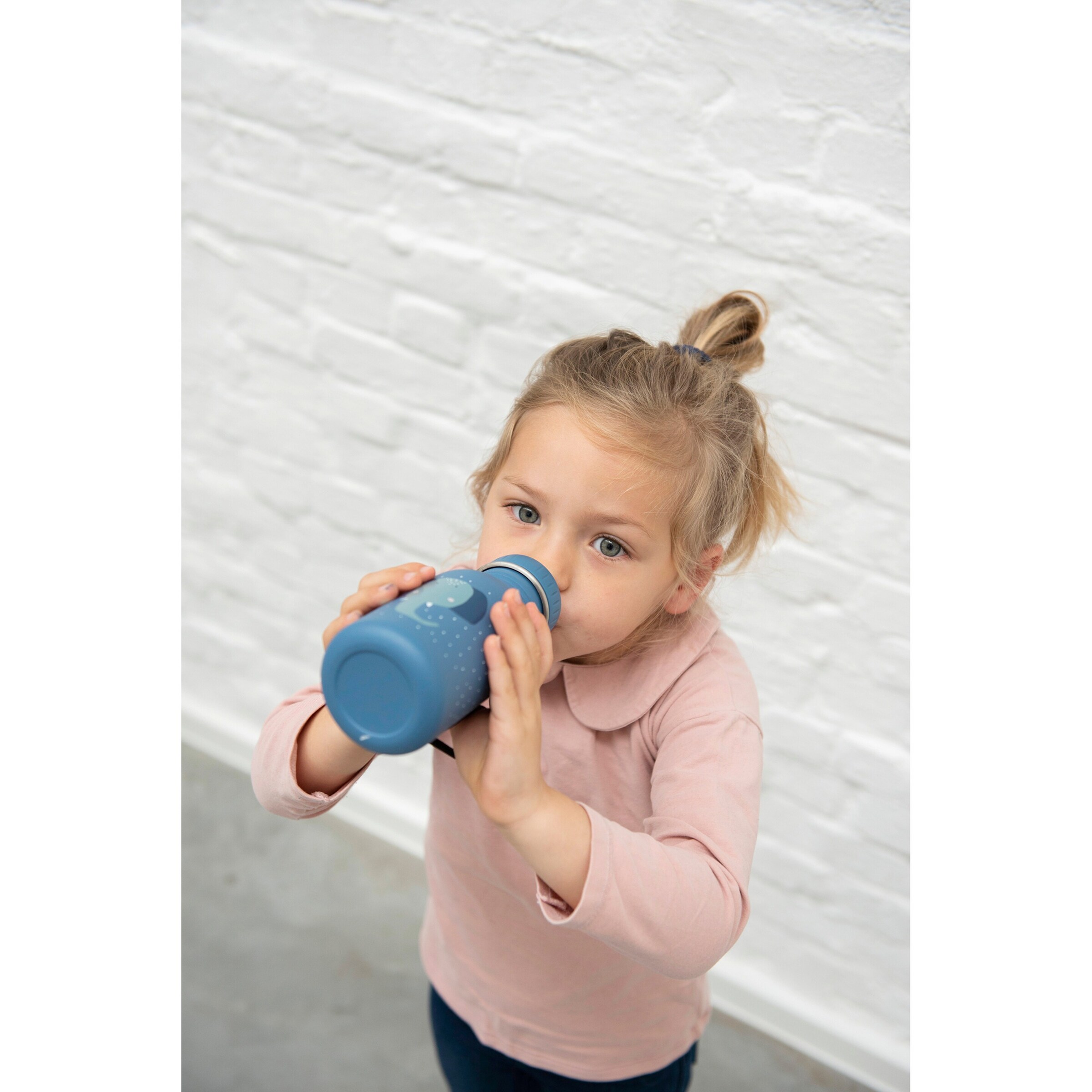 trixie Trinkflasche aus Edelstahl 350 ml Elefant /blau