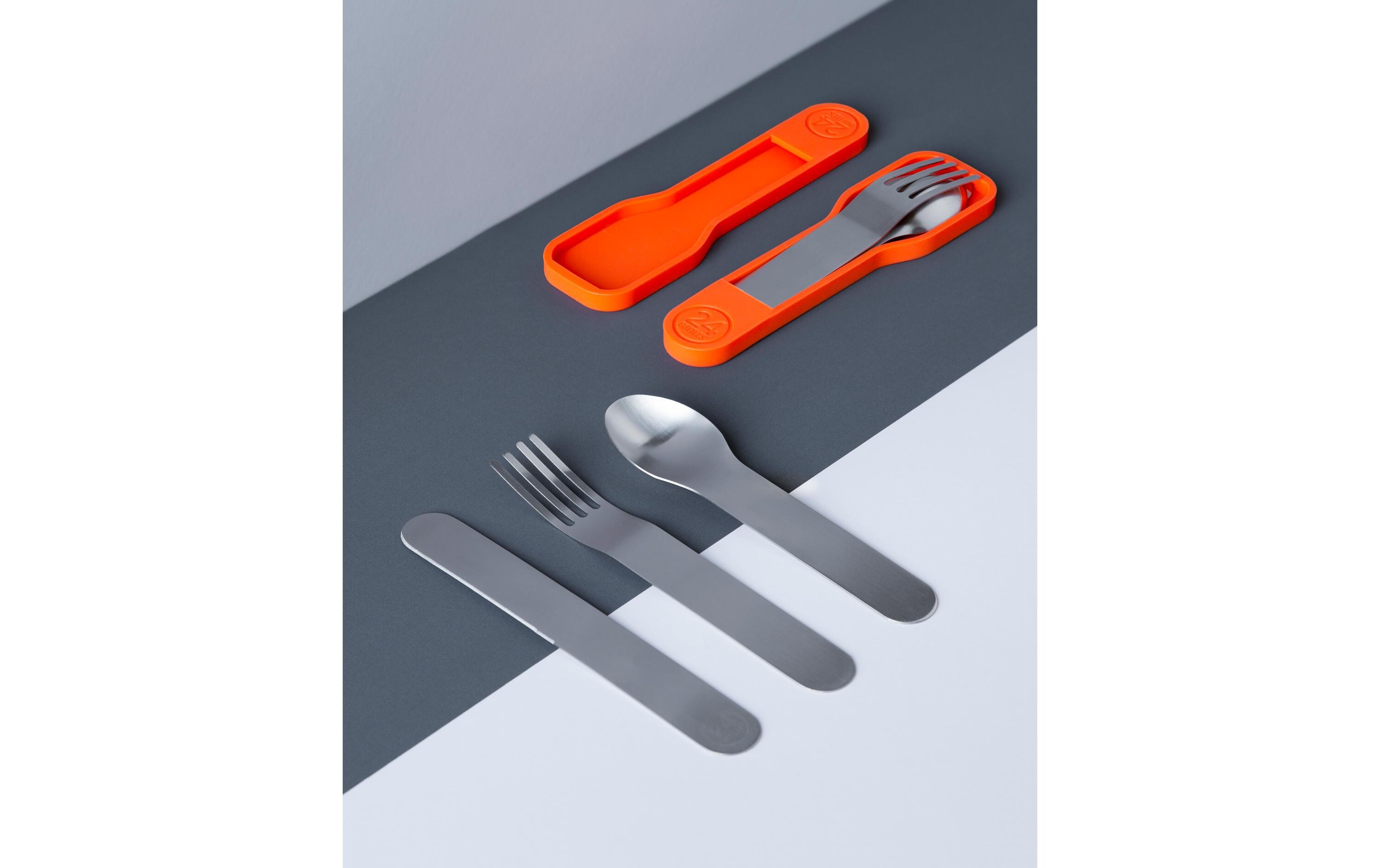 Besteck-Set to go 3-teilig, SilberBesteckset für unterwegs