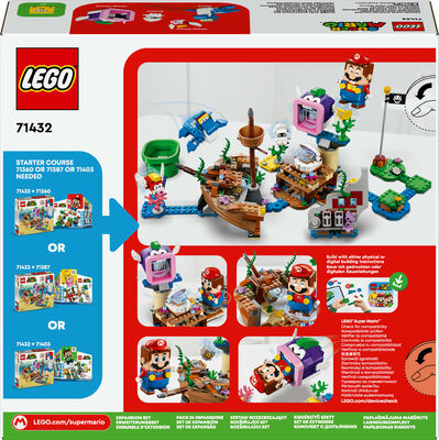 LEGO Super Mario 71432 Ekstrabanesettet Dorries eventyrlige skipsvrak