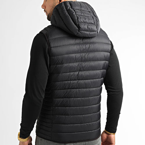 Doudoune Sans Manches A Capuche Terry Noir