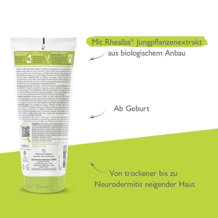 A-Derma Exomega Control Creme rückfettend, 200 ml