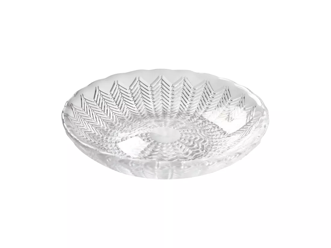 Set de salle de bain 9x9x14cm 2 pièces en verre transparent