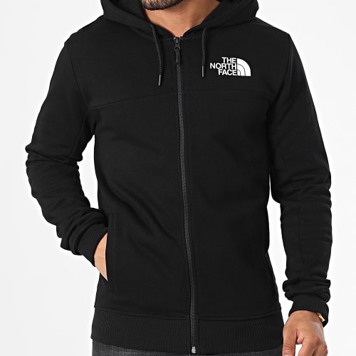 Sweat Zippé Capuche Icon A7X1Y Noir