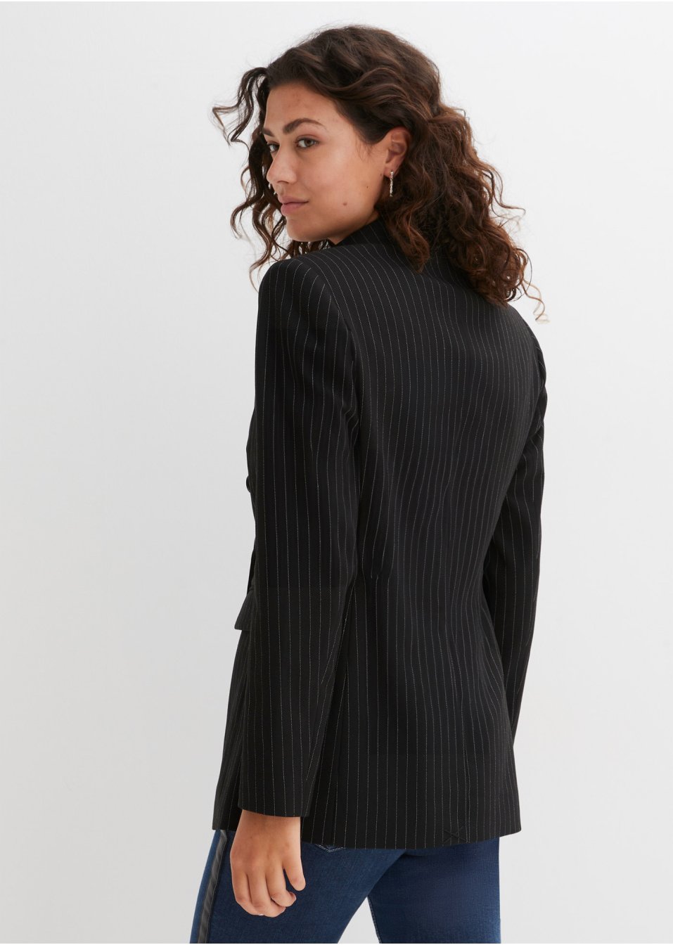 Blazer à fines rayures