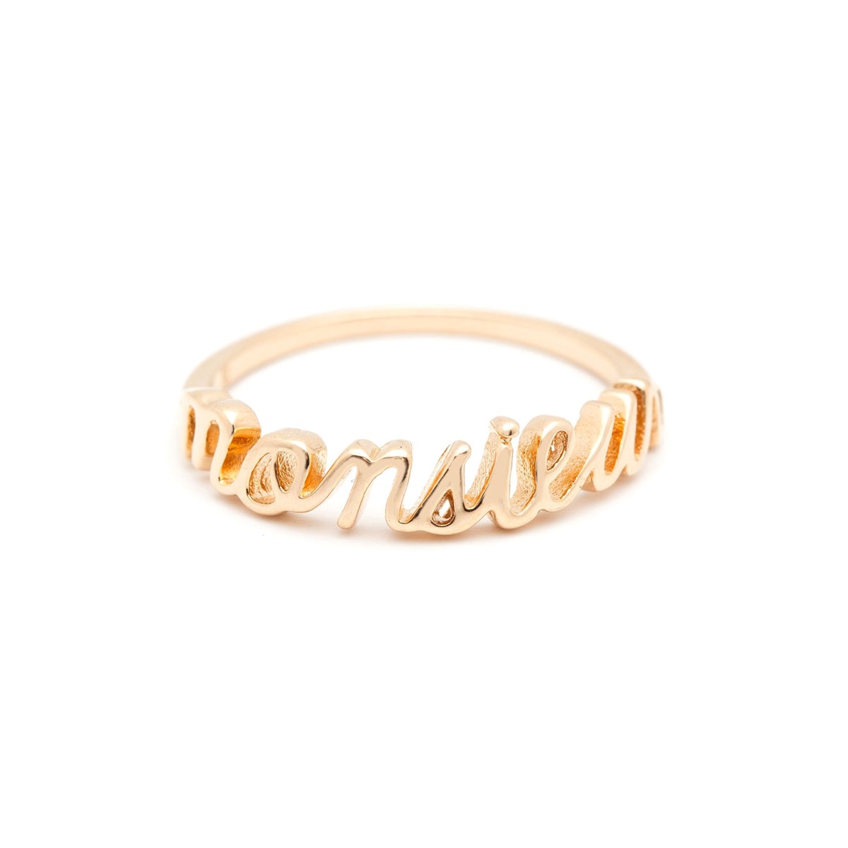 bague plaqué or - MONSIEUR