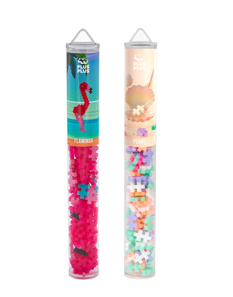 Plus-Plus - Pearl Mix & Flamingo Bundle