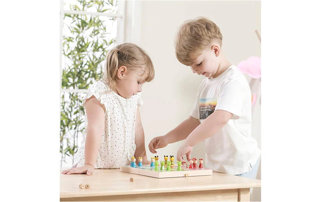 Viga® Holzspielzeug Spiel »Ludo Tiere«
