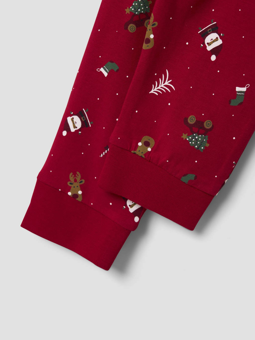 NAME IT kerstpyjama NMNVISMAS met all over print rood