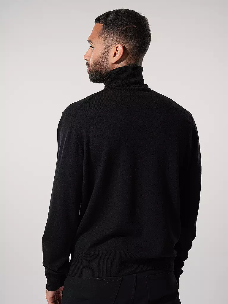 AMI PARIS Rollkragenpullover schwarz