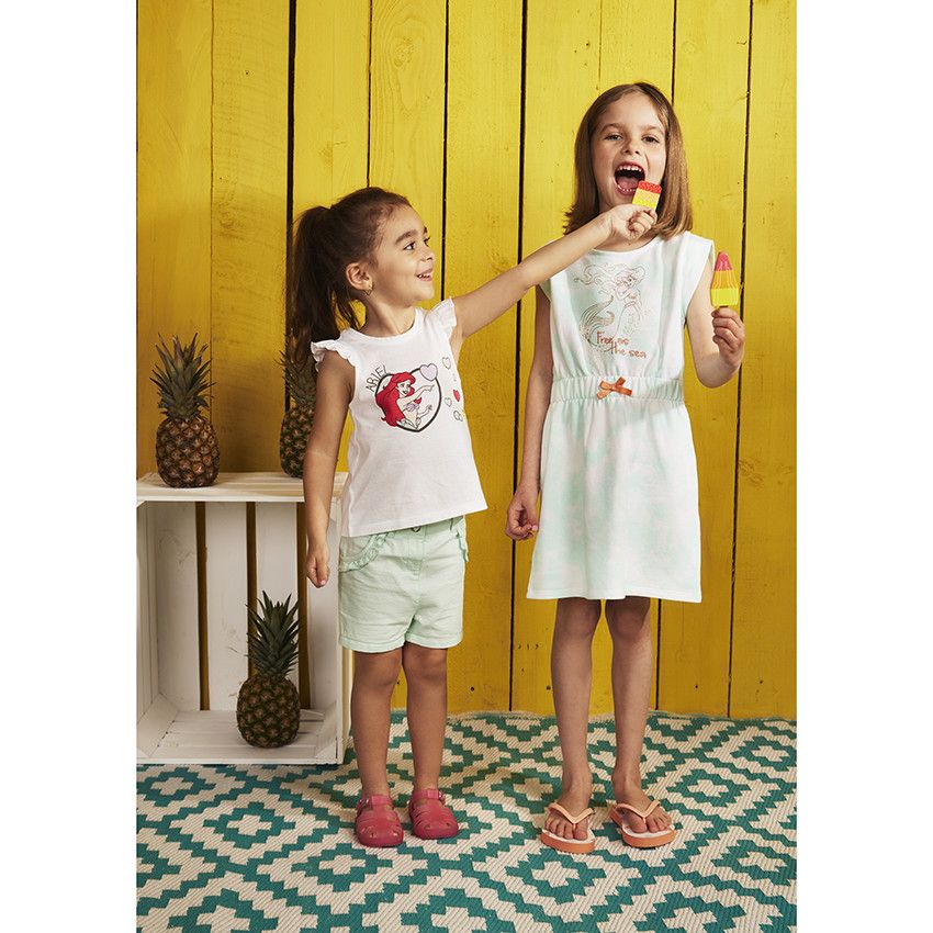 Robe en molleton print Ariel Disney pour fille - Vert