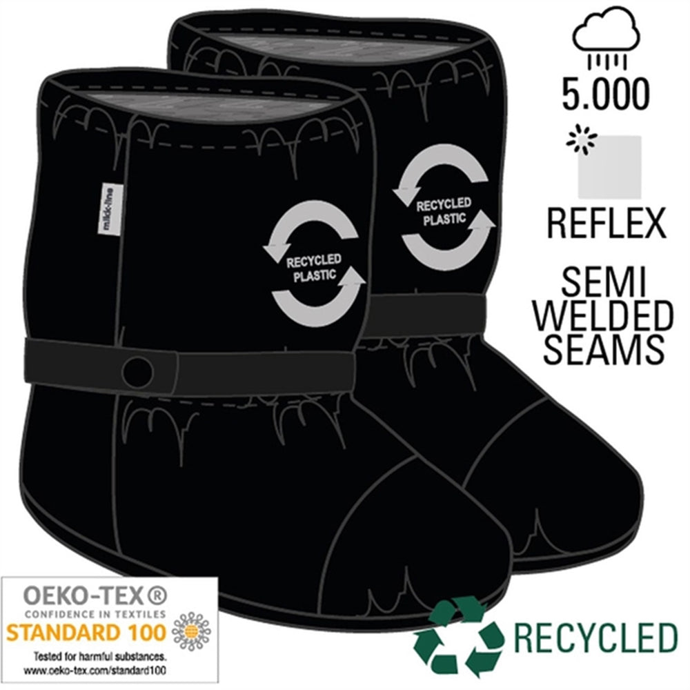 Regnfutter m. Fleece Black - Mikk-Line
