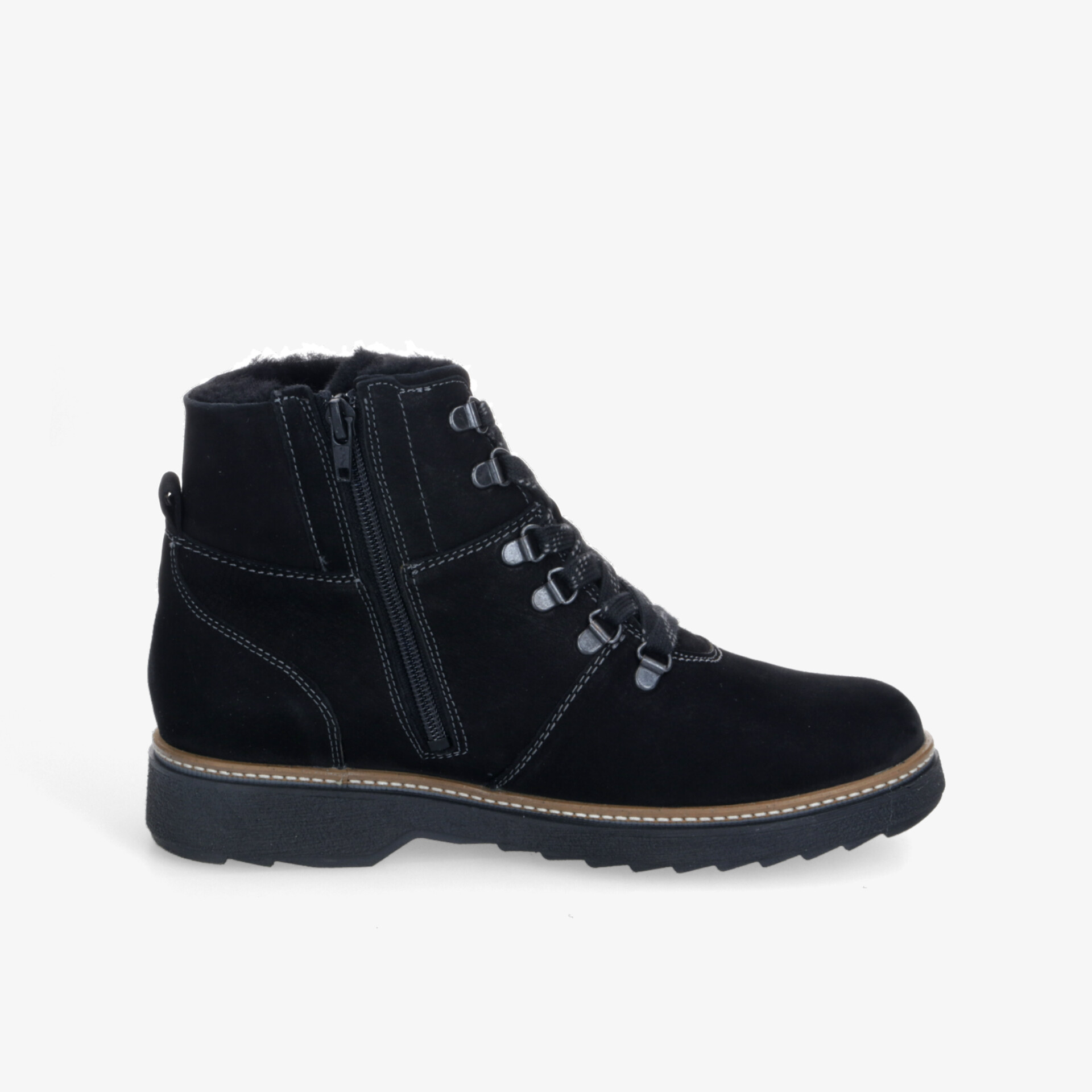 waldläufer Hitomi Bear Unisex Boots schwarz