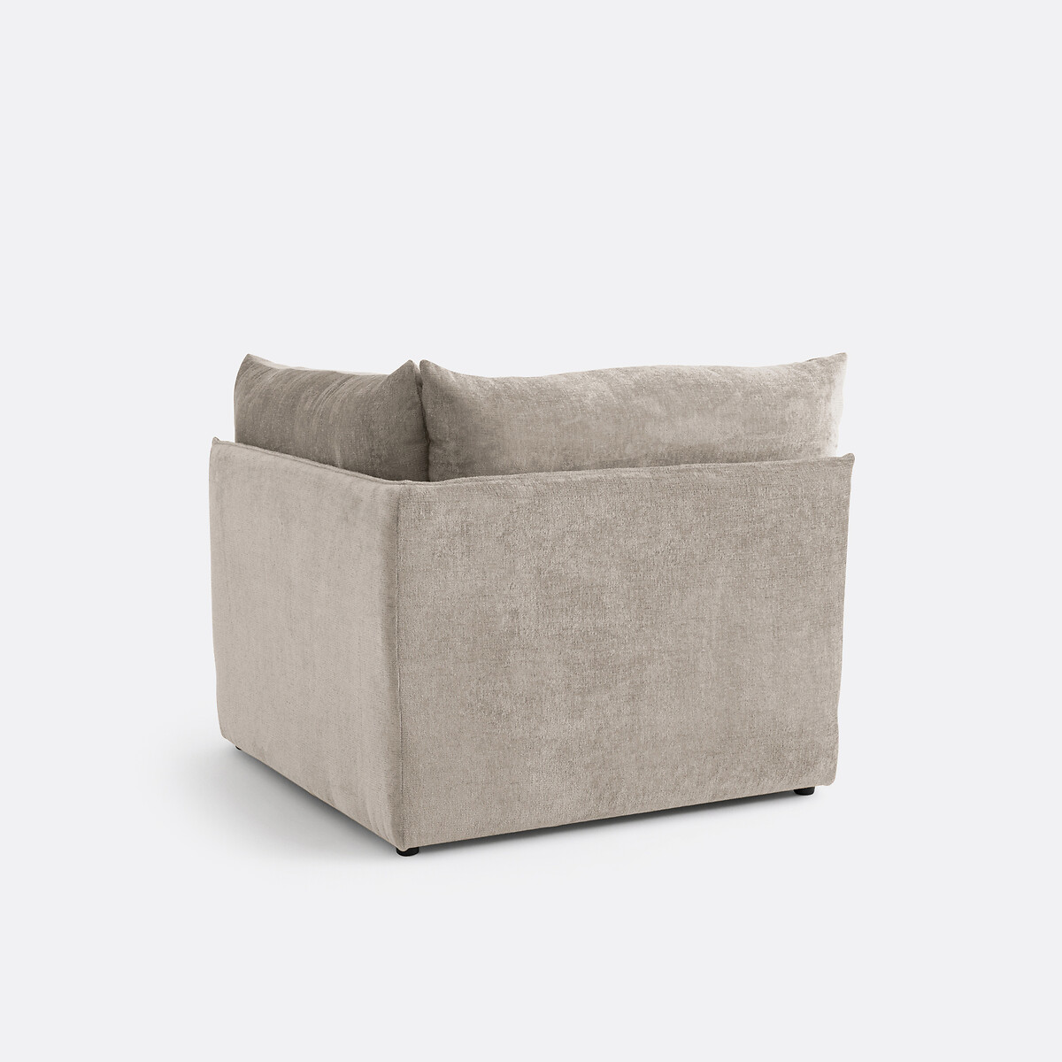 LA REDOUTE INTERIORS<br>Banco modular de getextureerd fluweel, Malo