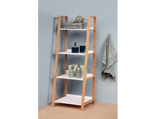 WENKO - Etagère de salle de bain en bambou finja - l. 43 x h. 112 cm...