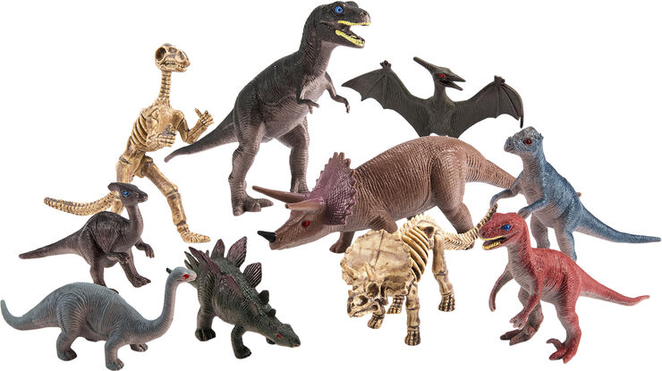 Legetøj DINO 10 ASS STORE I POSE Multi