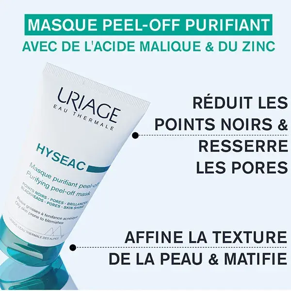 Máscara Facial Purificante Peel-Off Uriage Hyséac 50ml
