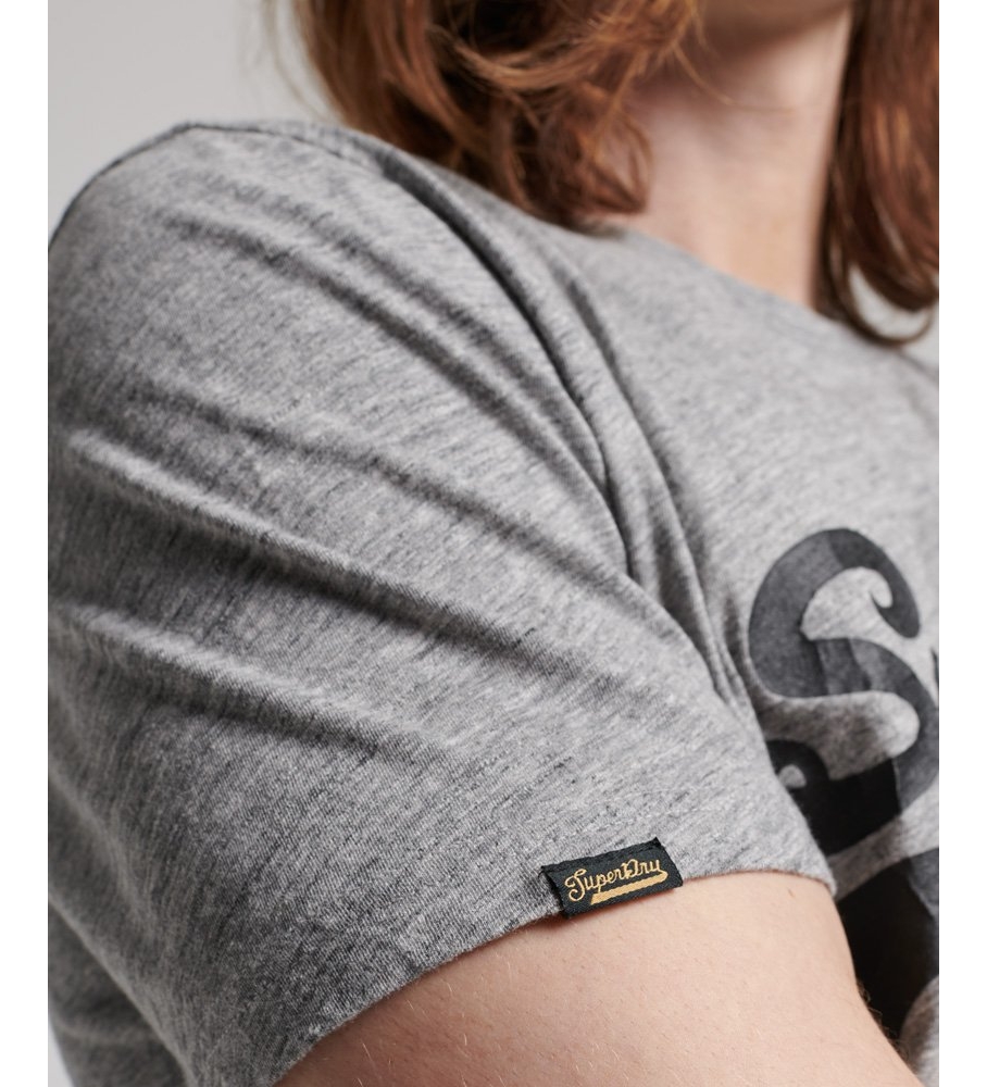 Camiseta Superdry Vintage Narrative Logo Cinza