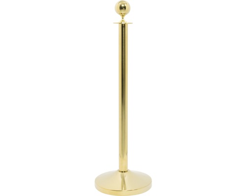 Klassieke roestvrijstalen gouden paalset, paal + voet 95 cm