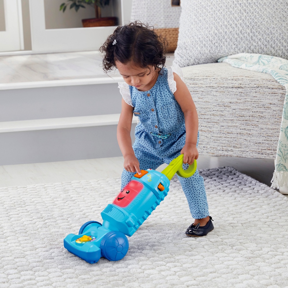 Fisher-Price Lachen & Lernen Leuchtender Spielzeugstaubsauger