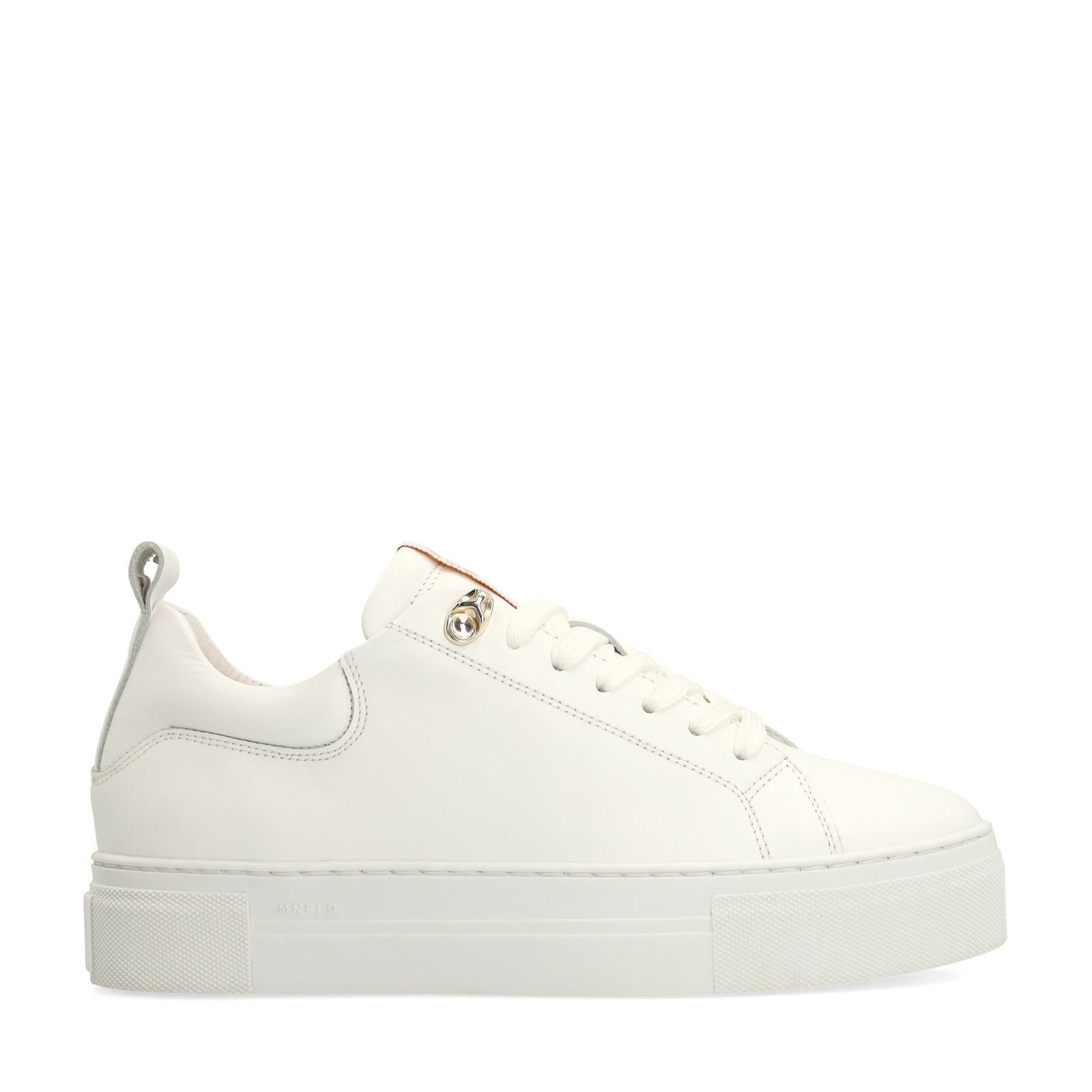 Witte leren sneakers