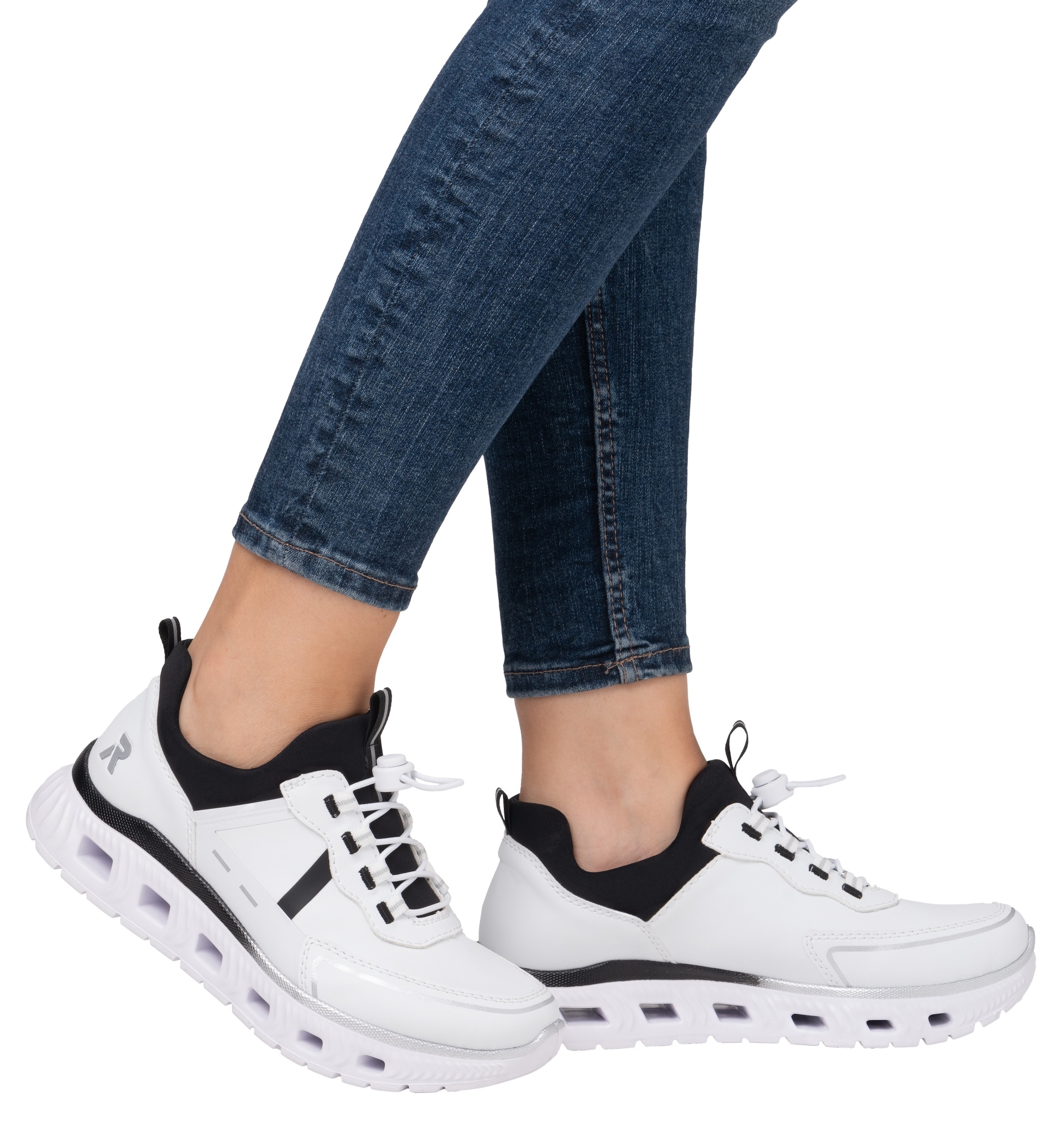 RIEKER Sport Slip-On Sneaker »Edina«  Chunky Slipper, Freizeitschuh in veganer Verarbeitung