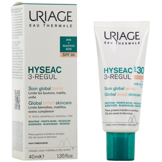 Soin global teinté Uriage Hyséac 3-Regul SPF30