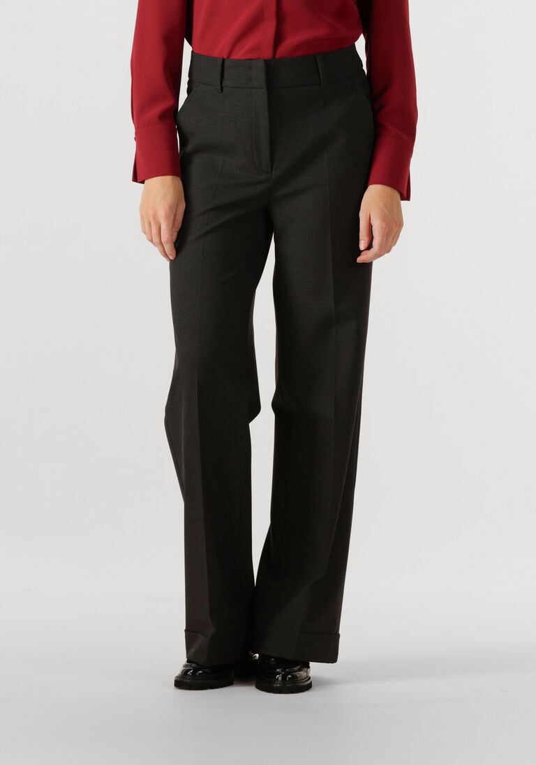 donkergrijze cambio wijde broek grace